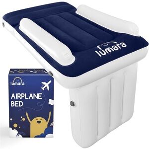 Toddler Airplane Bed inflatable sit extender blow up airmattress no pump needed